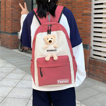 Japanese schoolbag female Korean version of high school junior high school student School style backpack female college student backpack cute girl