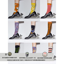 MS DUO new sock socks 21 spring and summer cartoon graffiti individuality printed in cylinder high cylinder cotton socks socks