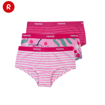 reima in the virgin section of the waist pure cotton underwear printing 3-piece combination of girls triangle shorts