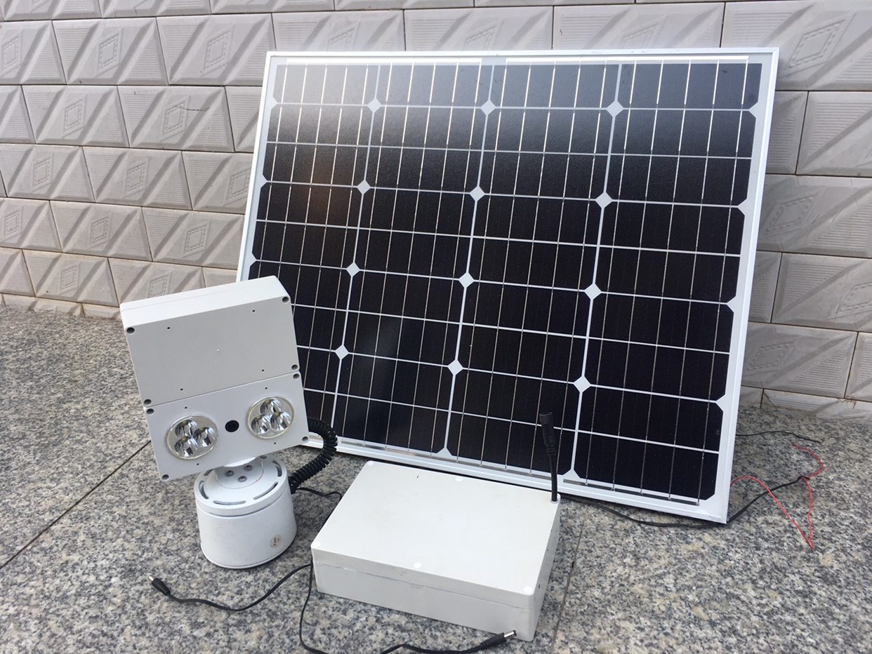 Solar 4G wireless alarm monitoring x-band radar detection 12 million pixel high resolution network camera