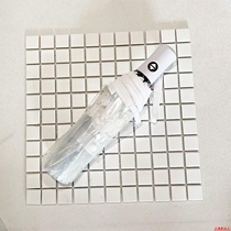  Salt umbrella Korean transparent umbrella female folding automatic opening and closing three-fold umbrella student small fresh cute cartoon network