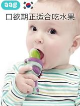 Bite glue Fruit soft silicone baby bite music toy Silicone Baby molars Childrens newborn safety bite glue