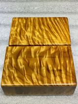  Solid wood cigarette case set mens golden silk Nanmu 20 packs creative personality retro anti-pressure cigarette case soft and hard bag special portable