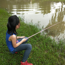 Park Toddler Fishing Rod 1 5 2 1 m Super Short Section Pond Handpole Superhard Parent-child Excursions Children Little Poles