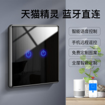 Tmall elf voice touch Bluetooth switch panel Intelligent control Wireless remote control Mobile phone remote single firewire