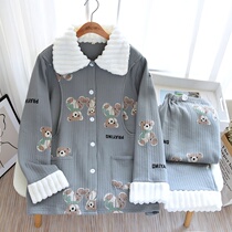 Lunar clothes autumn 10 months 9 months postpartum pregnant women pajamas maternal air cotton breastfeeding 11 autumn and winter Cotton