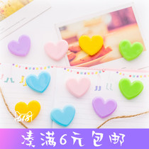 Japanese soft girl love pink cute girl clip decoration Photo student stationery clip file folder