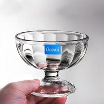 Thailand imported ocean ice cream cup glass juice cup dessert cup Salad bowl ice cream cup milkshake thickening