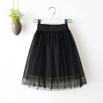 Girls' skirt A-line skirt 2022 new summer children's mesh skirt large children's gauze skirt baby dance skirt trendy summer