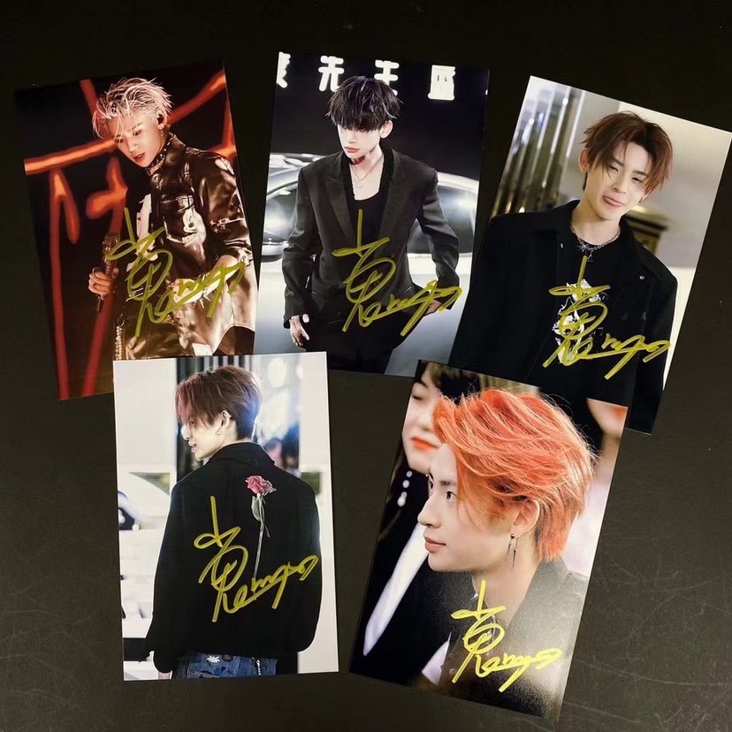 Wang Linkai Xiaoku autograph Photo 7-inch event live pro-sign fidelity fans to support peripheral product gifts