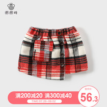 Circle sugar Childrens clothing Girls  short skirt Autumn and winter childrens baby Childrens thick skirt Little girl skirt