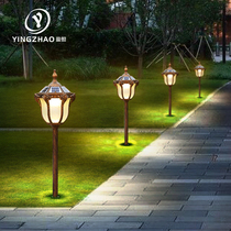 Ground plug light led solar outdoor garden light home retro garden villa lawn outdoor waterproof grass light