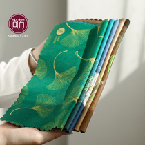 Shangfang Japanese hand-painted tea towel absorbent kung fu tea towel pot tea table tea table tea cloth linen cloth