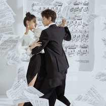 Creative new theme props Lepu note big background cloth photo studio photography props retro newspaper indoor hanging cloth