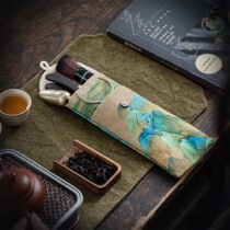Thousands Of Miles of Chinese Mountain Chinese Tea Trail Six Gentleman Collection Bag Portable Containing bag Tea Road accessories Tea while three sets of cloth bags