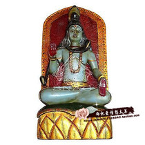 Indian characteristics sculpture Statue ornaments crafts Wooden hand carving Shiva Yoga living room decoration