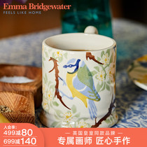 Emma Bridgewater Peach Blossom Blue Canopy Mountain Nestle Mark Cup Handmade Ceramic Home Coffee Cup Water Cup