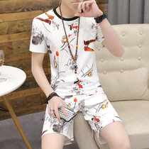Men Shorts Summer New Trends Korean Version Loose Handsome Suit Summer Sports Casual Beach 50% Pants