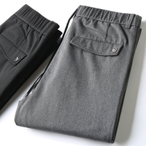 High-quality fashion mens pants for autumn and winter high-quality fashion mens business casual straight elastic waist casual pants