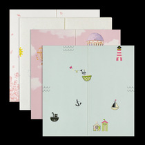 Self-adhesive cartoon animation childrens room anti-collision wall skirt self-adhesive three-dimensional 3D wallpaper warm bedroom background wallpaper