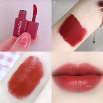 Its really small~6#good-looking garnet red 2#purple grapes~Korean Lilybyred lip glaze sample 2ml