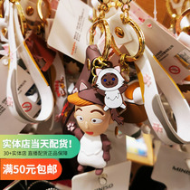 Cherry pellet kittens kitty key buckle pendant name Genesis miniso bag paparazzi hanging accessories