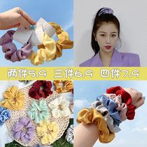 Rubber band head rope hair rope hairclip jennie with net Red large intestine Hairband hair accessories girl headdress Korean version