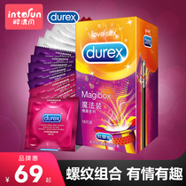 Durex magic condom bump thread big particles Ice Fire man G spot sex condom wolf teeth