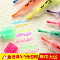 Scented fluorescent pen Colour note pen Korean stationery multicoloured Candy Color Fluorescent Marker Pen Graffiti Pen