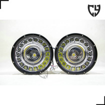 cree lamp beads 7 inch 100W 19 lamp beads off-road spotlight front bumper modified spotlight car auxiliary lamp
