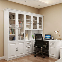 Wardrobe and computer desk bookcase bookshelf combination bedroom small room balcony window storage desk cabinet