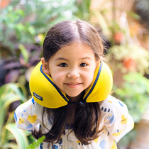 Children u type pillow protection cervical spine memory cotton portable travel plane with train hard seat for long-distance sleep