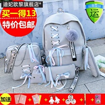 Ancient feeling Girl backpack junior high school students schoolbag female 2019 new Korean version of campus Joker high school students backpack