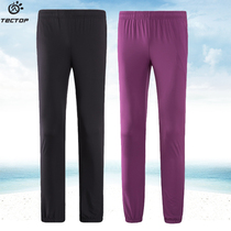 Exploratory spring and summer new elastic breathable quick-dry pants for men and women Summer thin sports outdoor loose casual hiking pants