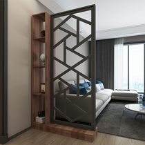 Art Hall Cabinet entrance cabinet with key screen geometry European light luxury simple storage corner partition locker