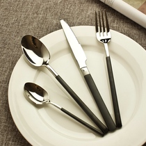 Western cutlery set knife and fork spoon full three-piece steak knives and forks household piece Western knife and fork