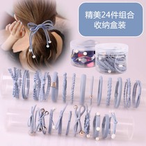(5-24) Korean version of the head rope Hairband hipster hair rope adult simple leather band leather hair accessories