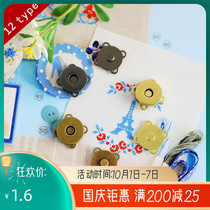 Plum flower magnetic buckle buckle clothing secret buckle iron buckle magnetic buckle bag metal magnetic buckle wallet buckle