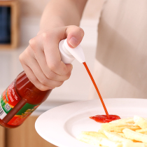 Japanese oyster sauce squeezer household squeeze tomato sauce salad dressing oil consumption bottle pressure nozzle pump head press Press kitchen supplies