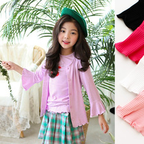 RainbowBus spring and summer autumn womens clothing baby Korean version of foreign air-conditioned shirt coat childrens sunscreen clothing 3377