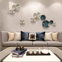 European wall hanging wrought iron wall decoration creative bedroom wall decoration living room background wall decoration three-dimensional pendant