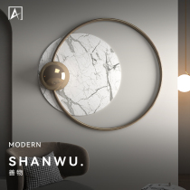 Minimalist metal wall hanging decoration pendant living room sofa background wall decoration hanging bedroom wall three-dimensional iron wall decoration