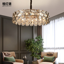 Postmodern light luxury chandelier living room crystal lamp Hong Kong style bedroom dining room chandelier simple creative personality Nordic lamps