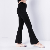 Childrens dance pants Girls practice Trumpet Pants Black Dancing Body Practice Pants China Dance Latin dance Long pants