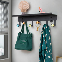 Punch-free clothes adhesive hook storage rack entrance door wall hanging clothes creative wall hanging hook