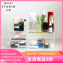 MSS Meow Estriestria Tabletop Shelve for Wind Cosmetic Mask Containing Hand Office Tool Box Transparent Large Capacity