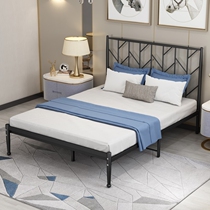 Nordic Modern Minimalist Iron Art Bed Twin Beds 1 5 m Iron Bed Single Beds 1 2 m Apartment Bed European Style Iron Frame Bed