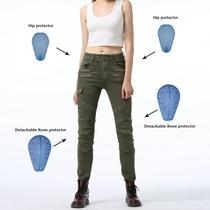 LOONG BIKER MOTORCYCLE riding pants Jeans WOMENs four seasons OFF-road racing PANTS DROP pants SLIM PANTS