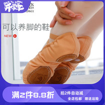 New Buds Dance Shoes Dance Shoes Pink Soft-bottom Shoes Ballet Dancer Body Soft Canvas Cat Paw Shoes