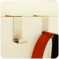 Creative seamless door back stainless steel clothing hook multifunctional door rear nail-free clothing hook 2 Pack